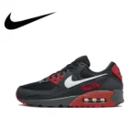 Nike black and gray color scheme AIR MAX 90 men's low-top sneakers non-slip wear casual running shoes - Image 16