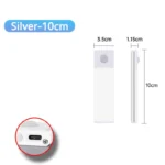 Motion Sensor Night Light USB Rechargeable Wireless Lamp Under Cabinet Led Lights for Kitchen Cabinet Bedroom Wardrobe Lighting - Image 15