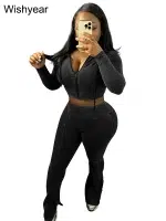 Sportswear Wash Retro Two 2 Piece Pants Set Sales Fall Winter Women Hoodies Jacket and Flared Trousers Suit Athletic Pink Outfit - Image 9