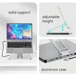 USB C Laptop Docking Station Stand HDMI-compatible PD USB3.0 RJ45 10-in-1 USB C Hub Laptop Stand for MacBook/Dell/HP/Surface - Image 5
