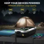 5000A Peak Car Starter, 12V Jumper Box Jumper Booster Battery Pack with Air Compressor - Image 6
