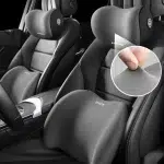 Car Headrest/Lumbar Support Car Neck Pillow Waist Cushion Driver Seat Backrest Car Cushion Driving Lumbar Support Waist Support - Image 3