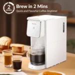 Coffee Maker Mini Single Serve Coffee Machine Compatible with K Cup Capsule, Ground Coffee, Loose Tea, Small Coffee Pot For Home - Image 9