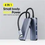Vothoon 4 Port USB C Hub with 4K HDMI-compatible PD 60W USB 3.0 Splitter Adapter for MacBook Pro Air Dell XPS - Image 2