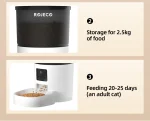 ROJECO Automatic Cat Feeder With Camera Video Cat Food Dispenser Pet Smart Voice Recorder Remote Control Auto Feeder For Cat Dog - Image 18