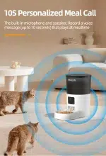 ROJECO Automatic Cat Feeder With Camera Video Cat Food Dispenser Pet Smart Voice Recorder Remote Control Auto Feeder For Cat Dog - Image 15
