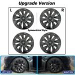 4PCS HubCap Car Replacement Performance Wheel Cover Cap Automobile Full Rim Cover Kits Part for Tesla Model 3 18 Inch 2018-2023 - Image 5