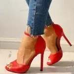 White Dress Wedding Shoes Women Ankle Strap Peep Toe High Heel Sandals Sexy Super High Heels Buckle Snake Pattern Woman Pumps - Image 7