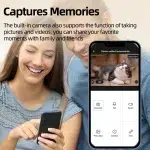 ROJECO Automatic Cat Feeder With Camera Video Cat Food Dispenser Pet Smart Voice Recorder Remote Control Auto Feeder For Cat Dog - Image 4