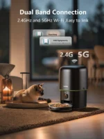 Automatic Cat Feeder Camera Pet Smart Cat Food Kibble Dispenser 2.4G/5GWiFi Tuya APP Control Auto Feeder For Cat Dog Accessories - Image 6