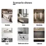 Motion Sensor Night Light USB Rechargeable Wireless Lamp Under Cabinet Led Lights for Kitchen Cabinet Bedroom Wardrobe Lighting - Image 20