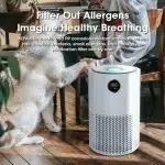 10000mAh Home Air Purifier HEPA Filter PM 2.5 H13 HEPA Remove Rechargeable Kitchen Bedroom Smoke Odor Air Cleaner Aroma Diffuser - Image 4