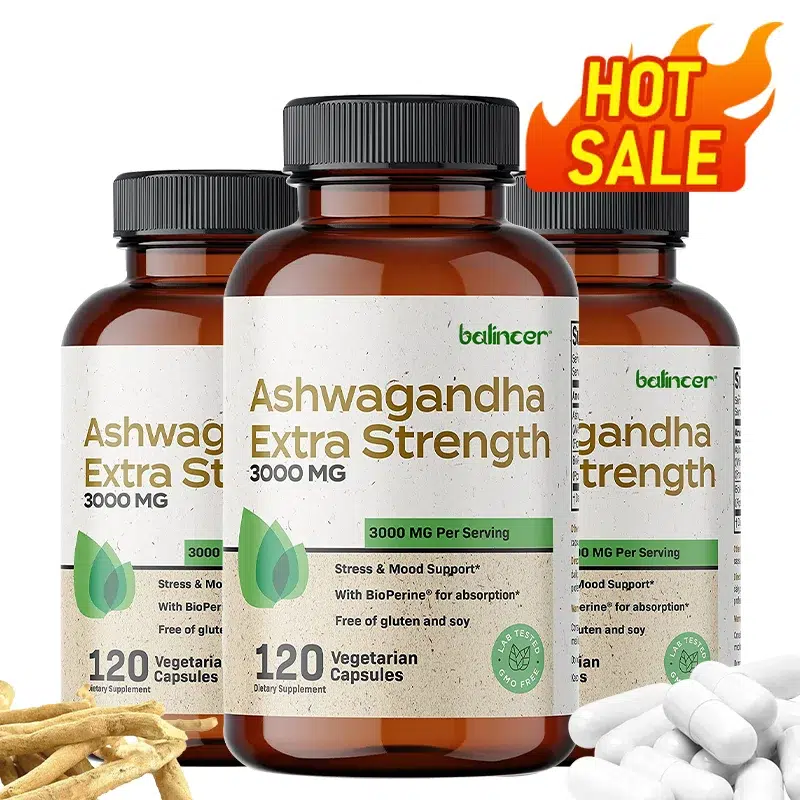 Sac117d631f5340d7aa1c2a51fa0088c9S.webp Balincer Ashwagandha Capsules | Ashwagandha Extract Supplement | Boost Energy, Relieve Stress, Support Mood & Focus - Image 1