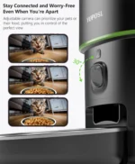 Automatic Cat Feeder Camera Pet Smart Cat Food Kibble Dispenser 2.4G/5GWiFi Tuya APP Control Auto Feeder For Cat Dog Accessories - Image 10