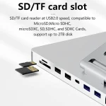 USB C Laptop Docking Station Stand HDMI-compatible PD USB3.0 RJ45 10-in-1 USB C Hub Laptop Stand for MacBook/Dell/HP/Surface - Image 3