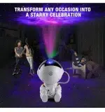 Star Projector Galaxy Night Light Astronaut Space Projector Starry Nebula Ceiling LED Lamp for Bedroom Home Decorative kids gift - Image 16
