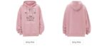 American Style Retro Alphabet Padded Fleece Sweater Women's Hooded Autumn and Winter 2023 New Winter Oversize Coat Fashion - Image 15