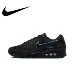 Nike black and gray color scheme AIR MAX 90 men's low-top sneakers non-slip wear casual running shoes - Image 21