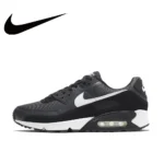 Nike black and gray color scheme AIR MAX 90 men's low-top sneakers non-slip wear casual running shoes - Image 14