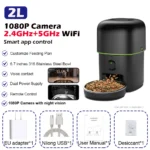 Automatic Cat Feeder Camera Pet Smart Cat Food Kibble Dispenser 2.4G/5GWiFi Tuya APP Control Auto Feeder For Cat Dog Accessories - Image 7