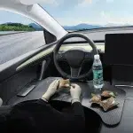 For Tray Table For Tesla Model 3 Model Y Folding Car Steering Wheel Board Laptop Foldable Desk Mount Eating Drinks Tray Holder - Image 3