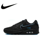 Nike black and gray color scheme AIR MAX 90 men's low-top sneakers non-slip wear casual running shoes - Image 49