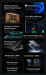 Xiaomi Laptop 2023 Redmi Book Pro 15 Ryzen R5-7640HS/R7-7840HS AMD 780M/760M 16G RAM 512G/1T 15.6Inch 3.2K 120Hz  Mi Notebook - Image 17