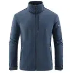 Mens Autumn Winter Tactical Soft Shell Jackets Outdoor Fleece Lined Full Zip Multi-pocket Windproof Warm Hiking Ski Safari Coats - Image 7