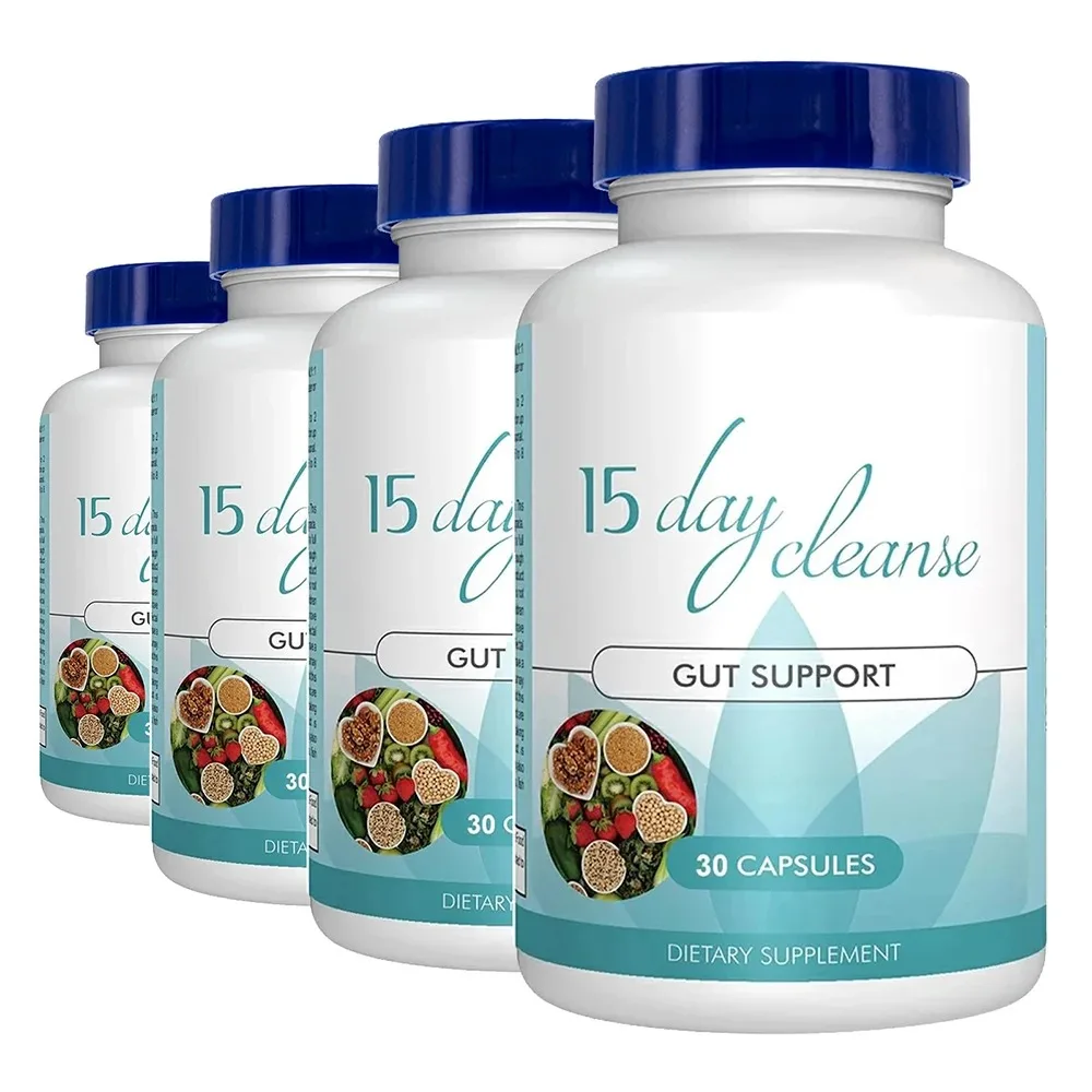 Saf947363578444bdae97f33071ab3559I-1.webp Gut Health Supplements - Improve Digestive Comfort 15 Day Cleanse Detox Gut & Colon Support Capsules - Image 1