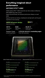 Lenovo Legion Y9000P 2023 16inch Gaming Esports Laptop 32G 2T SSD RTX 4060/4080 13th Intel I5-13500HX/I9-13900HX Gamer Notebook - Image 22