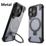 Frameless Metal Kickstand MagSafe iPhone Case