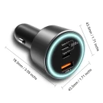 UHOMEBUY 200W Car Charger USB Type C Fast Charger 100W 65W 45W 20W PPS PD QC3.0 Quick Charger for Laptop iPhone 15 Samsung S23 - Image 16