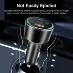 UHOMEBUY 200W Car Charger USB Type C Fast Charger 100W 65W 45W 20W PPS PD QC3.0 Quick Charger for Laptop iPhone 15 Samsung S23 - Image 5