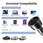 UHOMEBUY 200W Car Charger USB Type C Fast Charger 100W 65W 45W 20W PPS PD QC3.0 Quick Charger for Laptop iPhone 15 Samsung S23 - Image 6