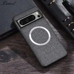 for Magsafe Fabric Cloth Case for Google Pixel 9 8 7 6 10 Pro XL 7A 8A 6A Magnetic Wireless Charging Slim Cover for Pixel 9Pro